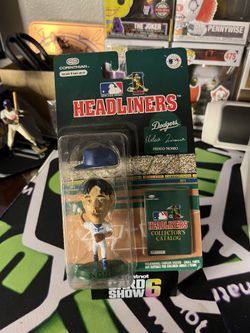 New Sealed 1996 Headliners - Hideo Nomo, Los Angeles Dodgers MLB Baseball Figure