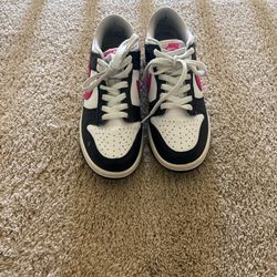 Pink And White And Black Dunks 
