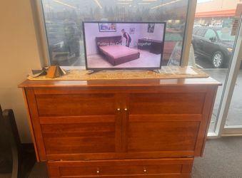 Brand New Queen Murphy Cabinet Bed Set!