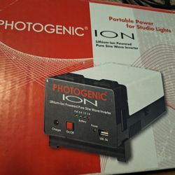 Photogenic ion Battery Pack. Make Your Studio Lights Portable 