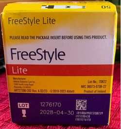 Freestyle lite test strips
