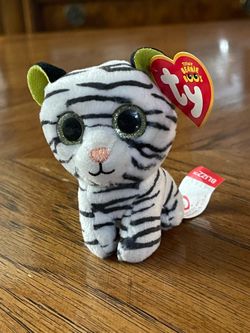Ty Teenie Beanie Boos Blizz White Tiger Plush Toy