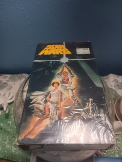 1982 Original star Wars Vhs Tape W BOx 