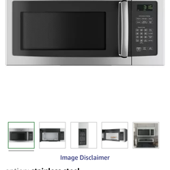 GE microwave stainless steel