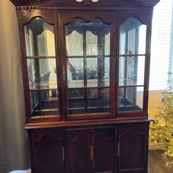 Quality Real Wood China Cabinet 