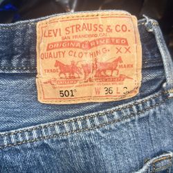 501 LEVIS 36x30
