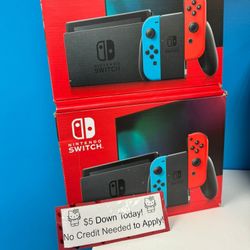 Nintendo Switch V2 Gaming Console New - Payments Available - Pay $5 Down To take It home 