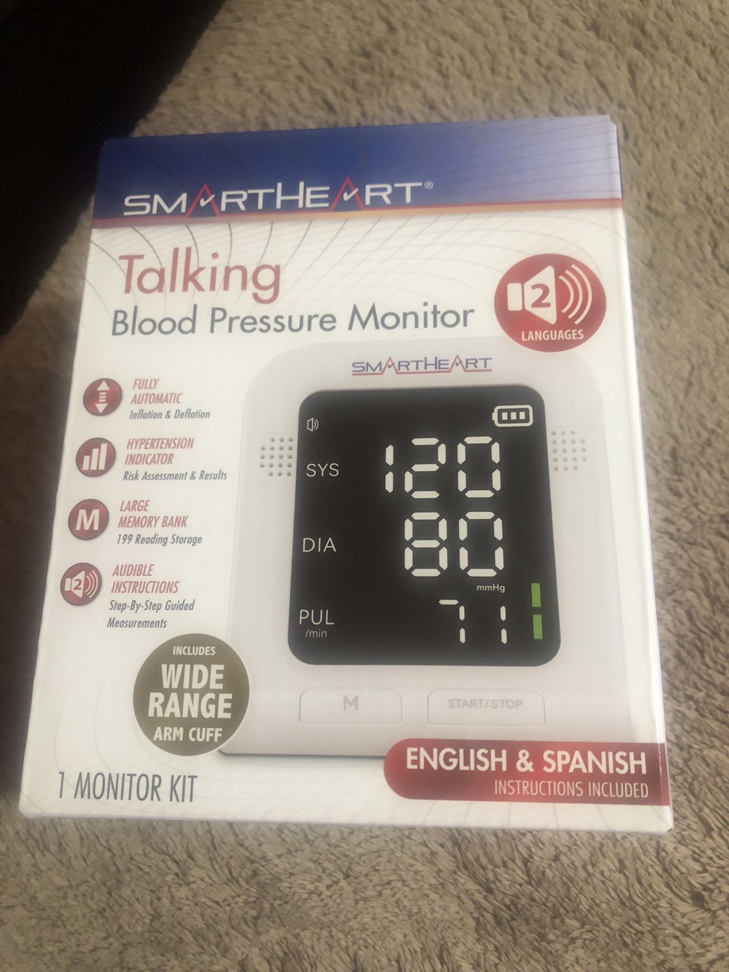 SmartHeart Talking Blood Pressure Monitor