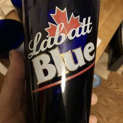 Labatt Blue Blue Glass Pint Glasses – Set of 4