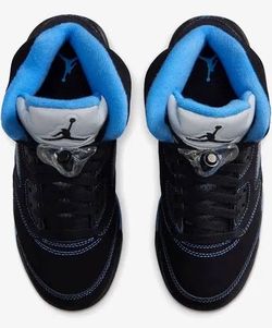 Air Jordan 5 Black University Blue Sneakers