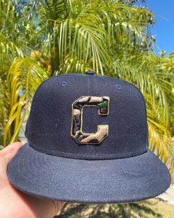 Cleveland Indians Navy/Camo 7 1/4 Fitted Hat