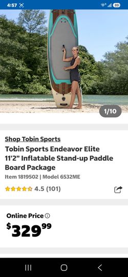 Tobin Sports Endeavor Elite 11'2” Inflatable Stand-up Paddle ...