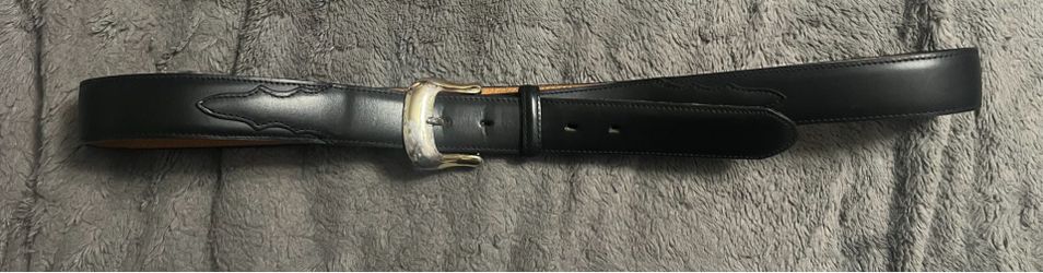 Tony Llama Black Leather Men’s Belt