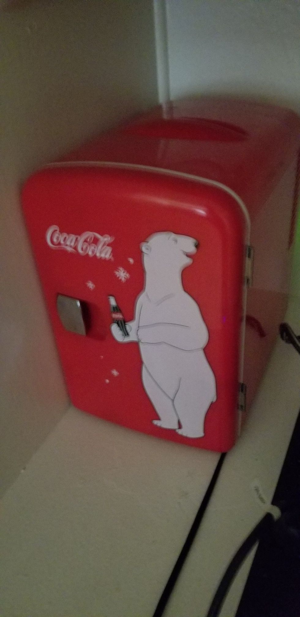 Coca-Cola mini fridge