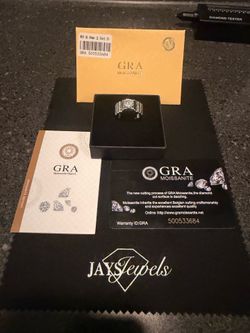 GRA Moissanite 2.0ct 8.0mm Round Cut Men's Ring with Certification