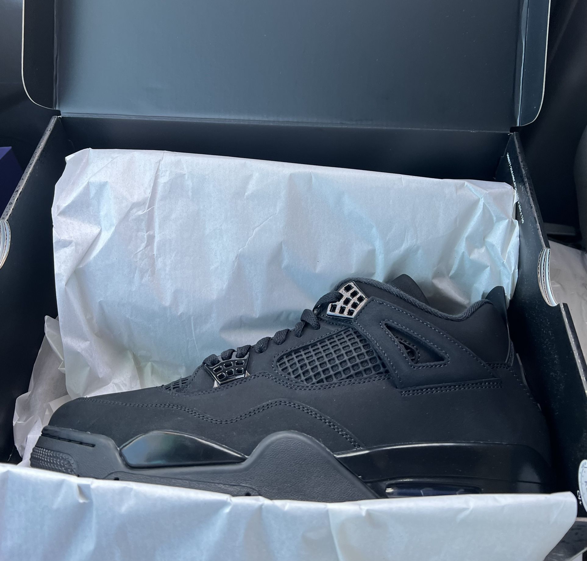 Size 8.5 - Jordan 4 Black Cats J4 - New