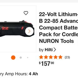 Hilti Battery B22 - 85 