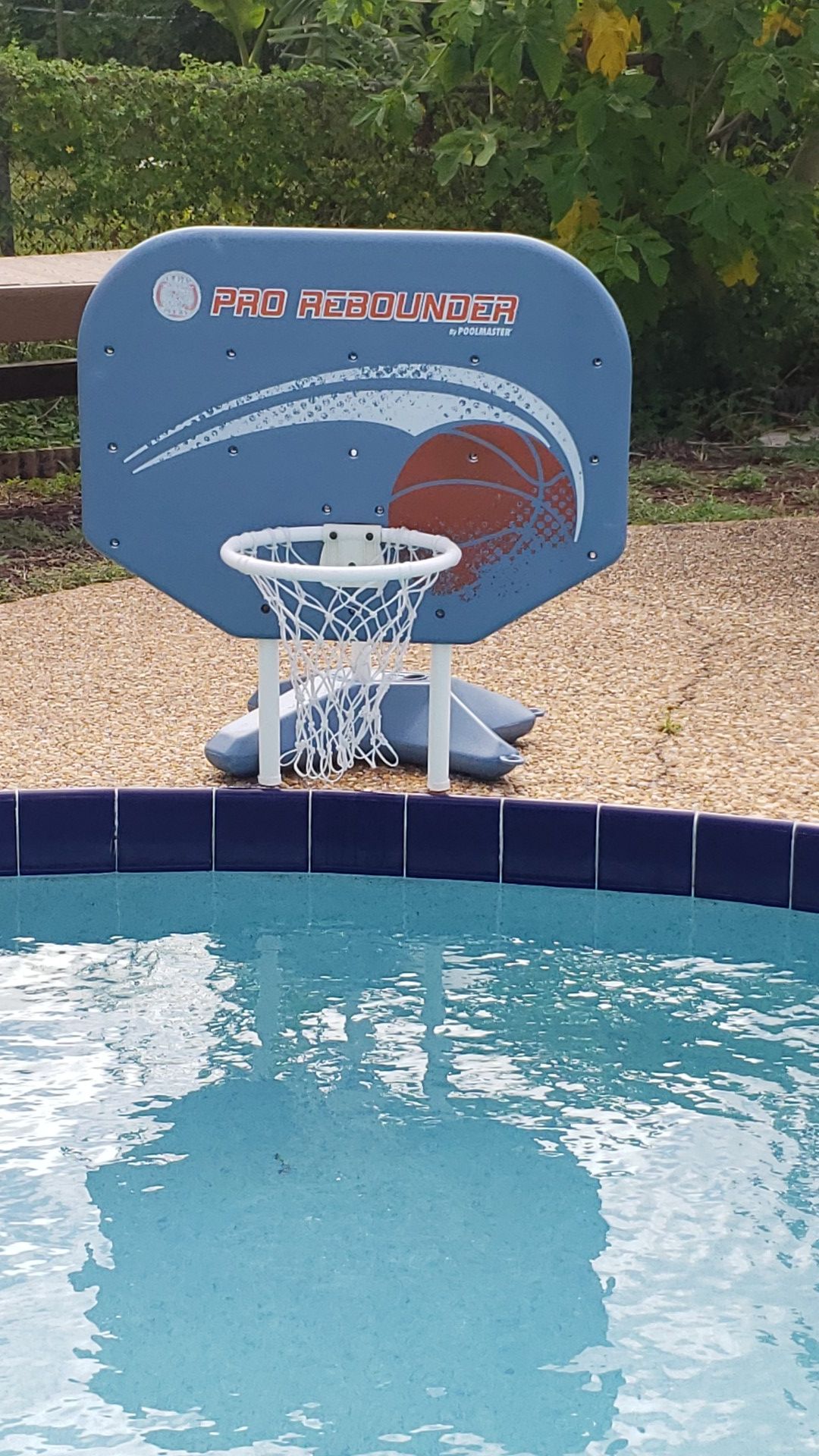 Basketball hoop for pool