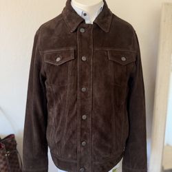 Gilded Age WILDE SUEDE JACKET ESPRESSO BROWN SUEDE Men’s Small Retail $499