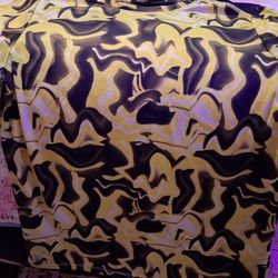 Youth small lime green and Black silk material