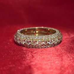 10k Yellow Gold Diamond Round Cut Ring 6.0 ctw