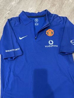 2005-06 Manchester United Nike 1/4 Zip Polo Shirt