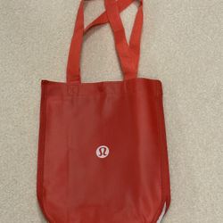 Lululemon Red Small Reusable Tote Carryall Gym Bag