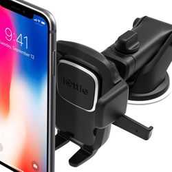 iOttie Easy One Touch 4 Dash & Windshield Car Mount Phone Holder Desk Stand Pad & Mat for iPhone, Samsung, Moto, Huawei, Nokia, LG, Smartphones