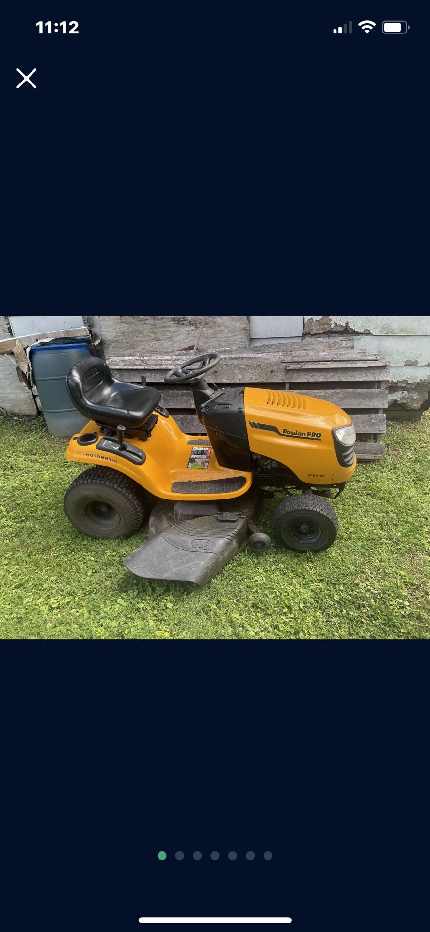 Poulan Pro Lawn Tractor.
