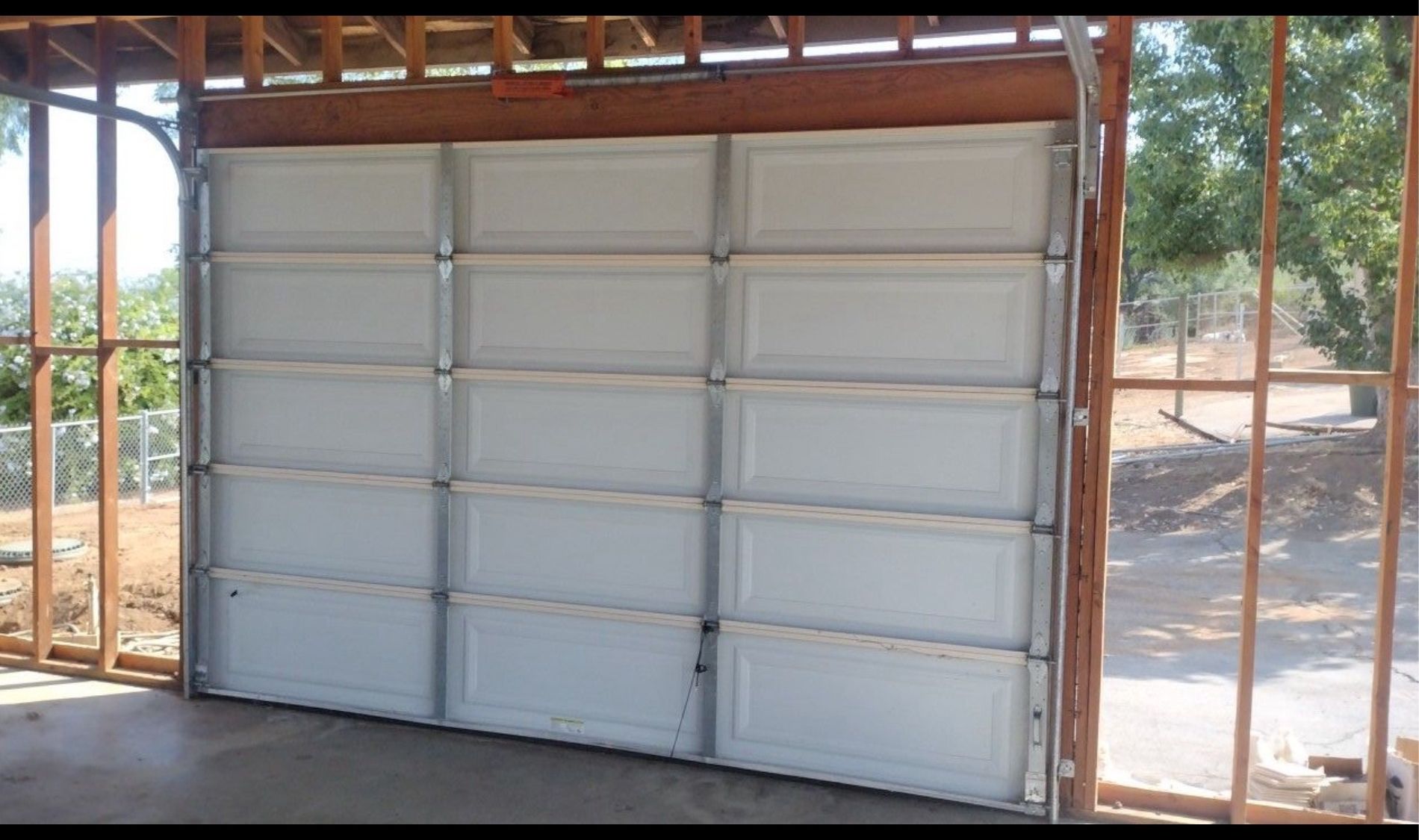 12’3“ Roll Up garage Door Complete With track