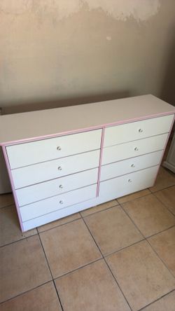Girls dresser(pink/white)