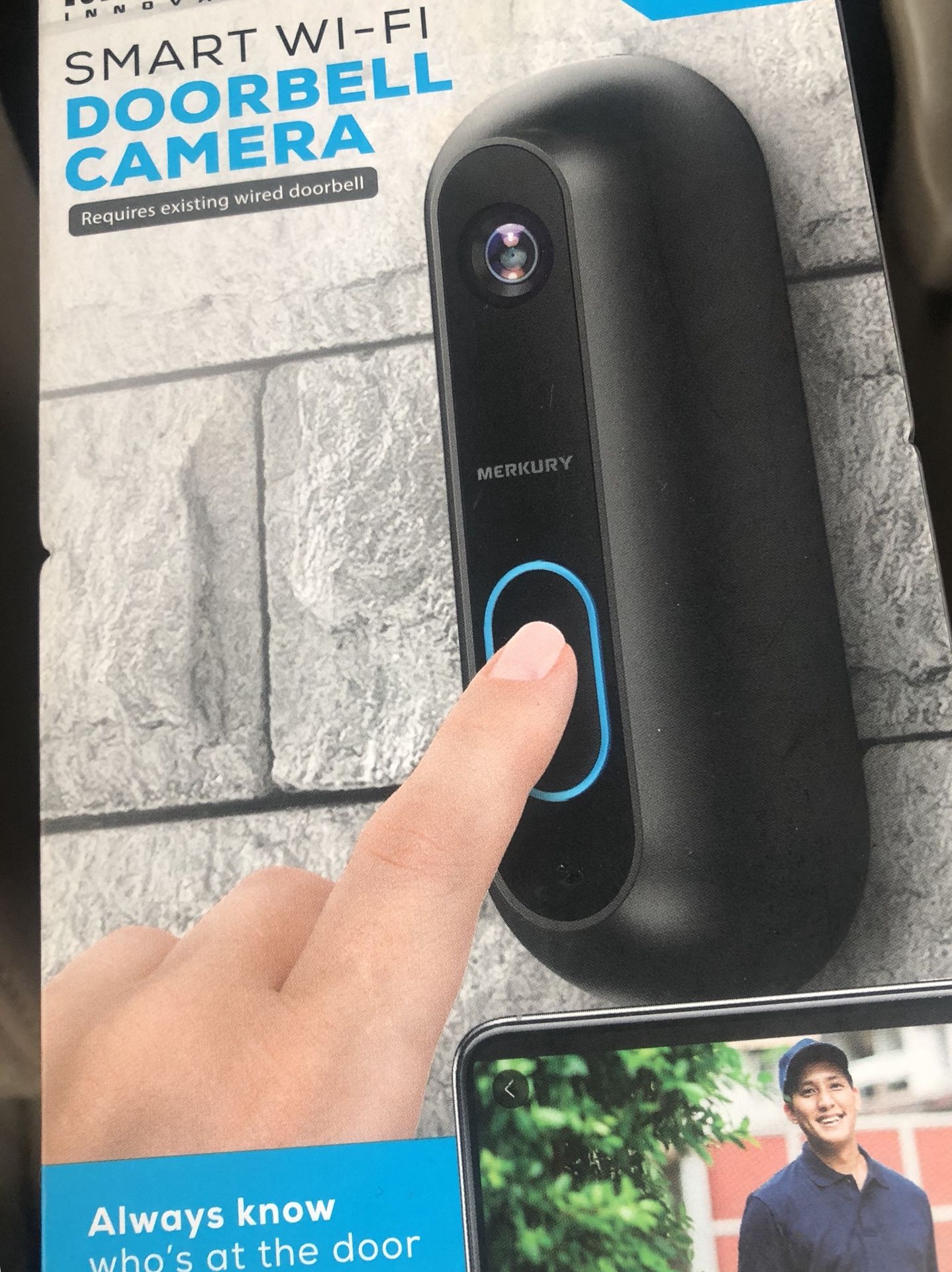 Merkury innovations smart wi-fi doorbell camera 🎥