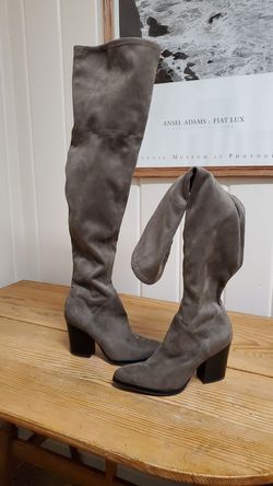 Sz 6 Thigh High suede boots