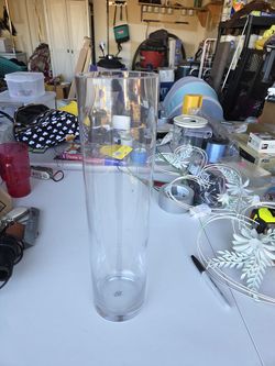 Tall Glass Vase