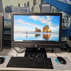 VERY FAST HP ELITEONE 800 ALL IN ONE QUAD CORE I5 COMPUTER 8 GB RAM 256 GB SSD WINDOWS 10