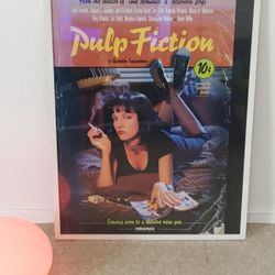 Pulp Fiction Theater Poster- W/Certificate Authentication 27wx40L