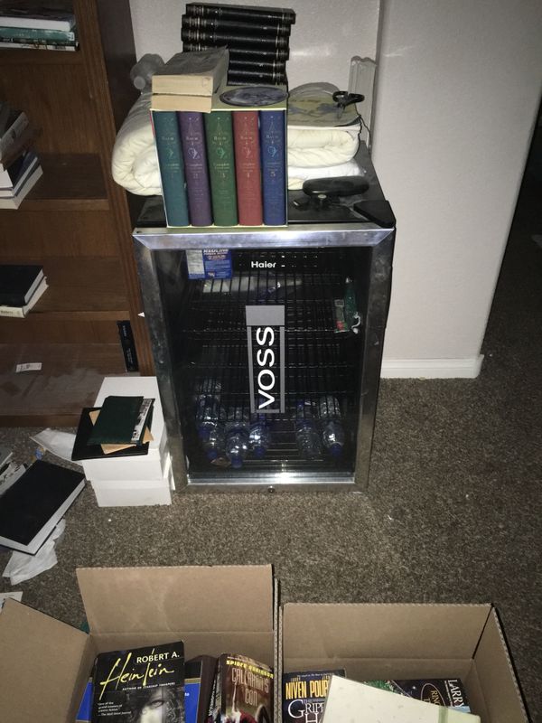 Haier Glass Front Bar Fridge W Blue Light Works Great Last One Haier Glass Front Bar Fridge W Blue Light Works Great Last One Other 2 Are Sold