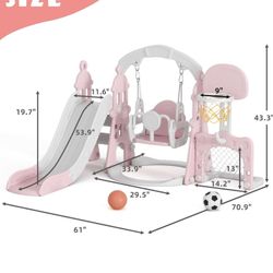 Toddler Slide And Swing Set