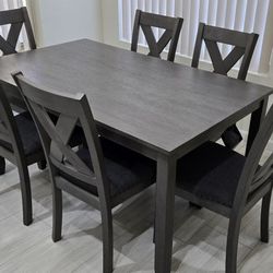 Newly Assembled Ashley Kitchen Table & 6 Chairs