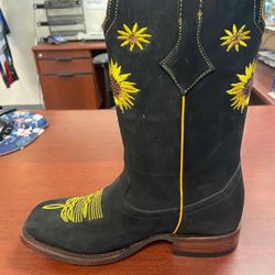 Botas vaqueras de piel para mujer
