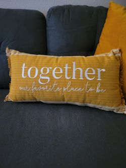 Together Our Favorite Place to Be Throw Pillow