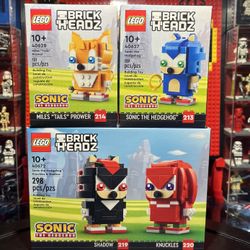 40627, 40628 & 40672 LEGO BrickHeadz Sonic the Hedgehog