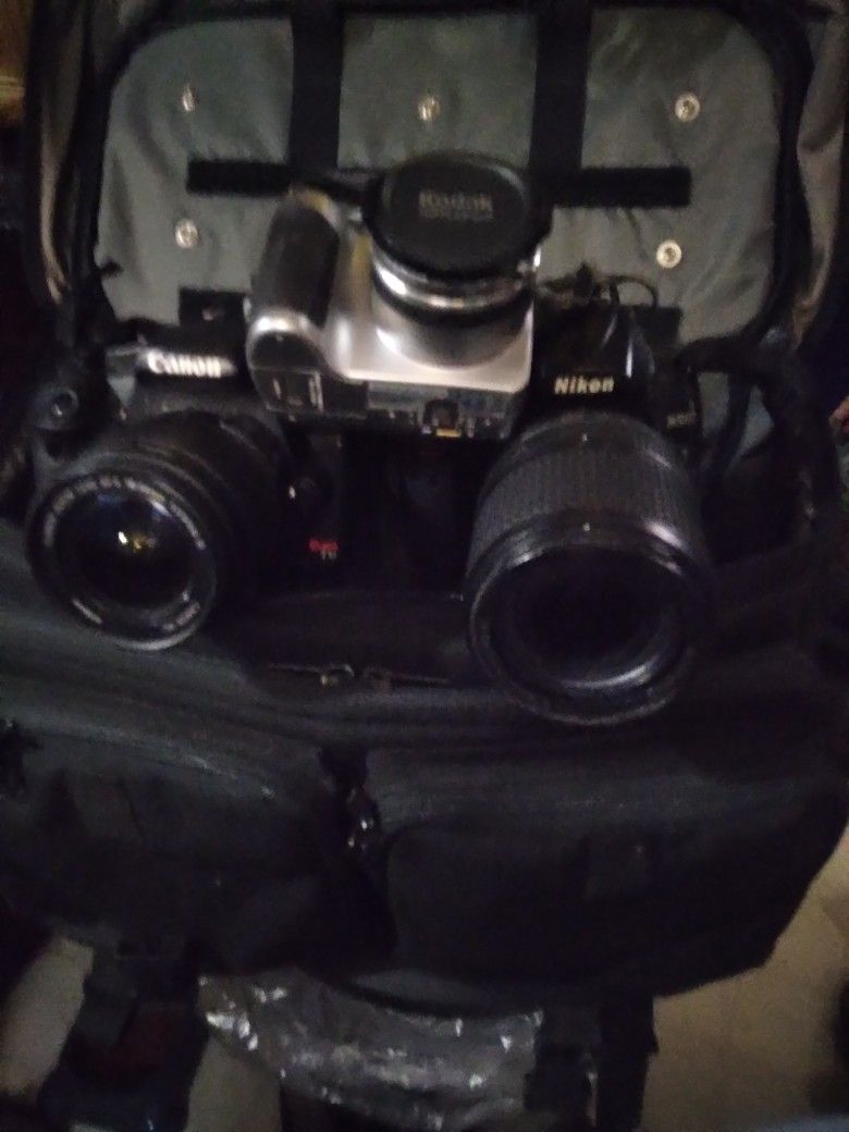 Cameras  And Nice Bag To