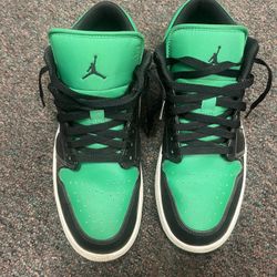 Jordan 1 Low Top Green Size 11