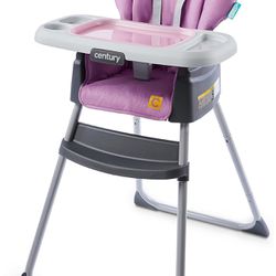 Century Dine On 4-in-1 High Chair | Grows with Child with 4 Modes, Berry