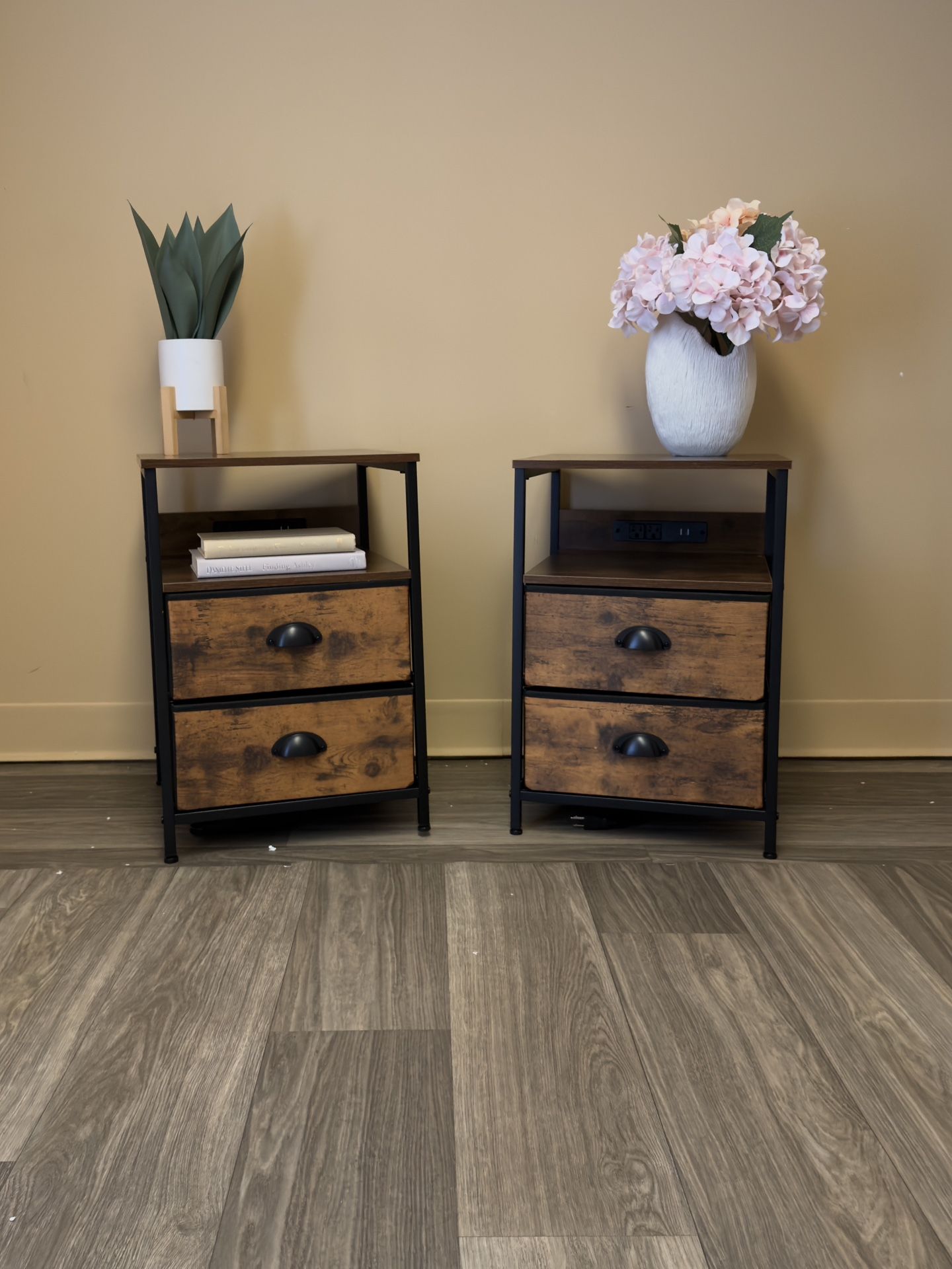 Brand New - Fabric Drawer Nightstands