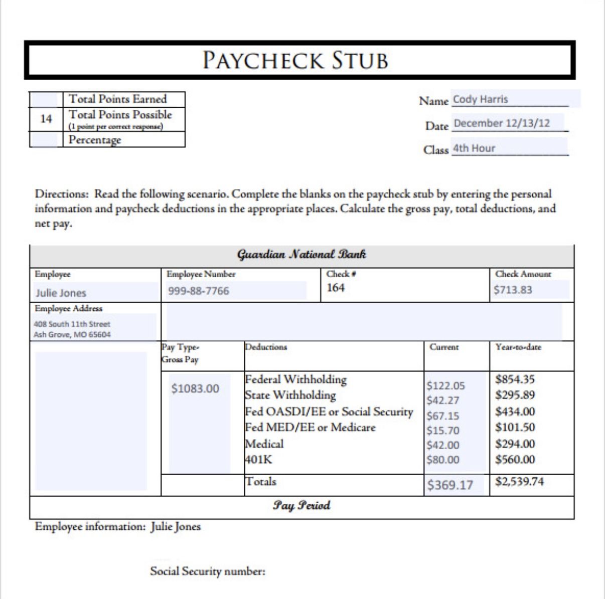Paystubs