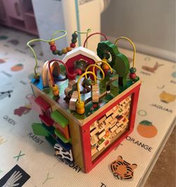 Wooden Activity Cube