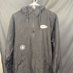 Hornitos Tequila Black Windbreaker Pullover Hoodie – Size M – Lightly Worn 