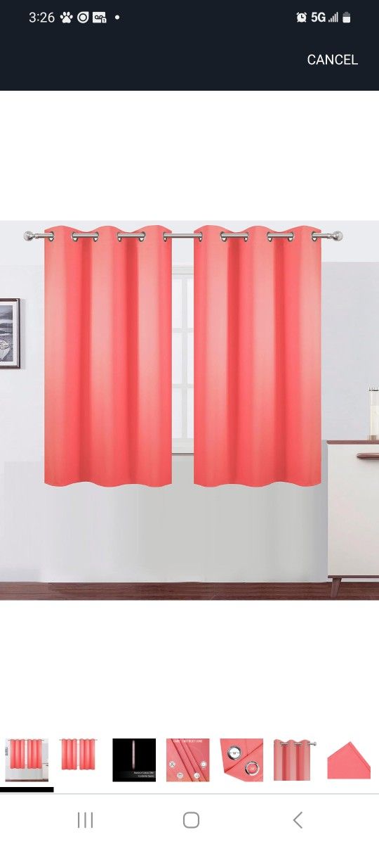 Coral Curtains
